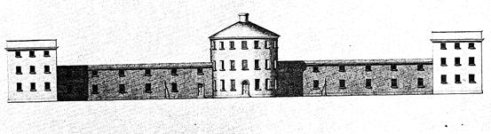 XΧΙV. Όψη από το εσωτερικό της Κομιτειακής Φυλακής του Fisherton Anger, η οποία ανακατασκευάστηκε το 1817 από τον Richard Ingleman.