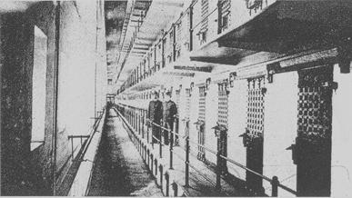 XXVI. Το εσωτερικό της πτέρυγας κελιών της φυλακής Sing-Sing.