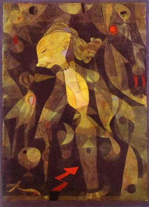 Paul Klee, Η περιπέτεια μιας νεαρής κυρίας, 1921