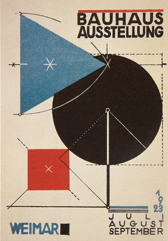 Αφίσα για την έκθεση της σχολής του Bauhaus, Ιούλιος - Αύγουστος 1923