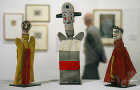 Paul Klee,, φιγούρες κουκλοθεάτρου που έφτιαξε για το γιο του Felix, 1916-1925