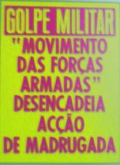 Εφημερίδα ανακοινώνει το πραξικόπημα των M.F.A.