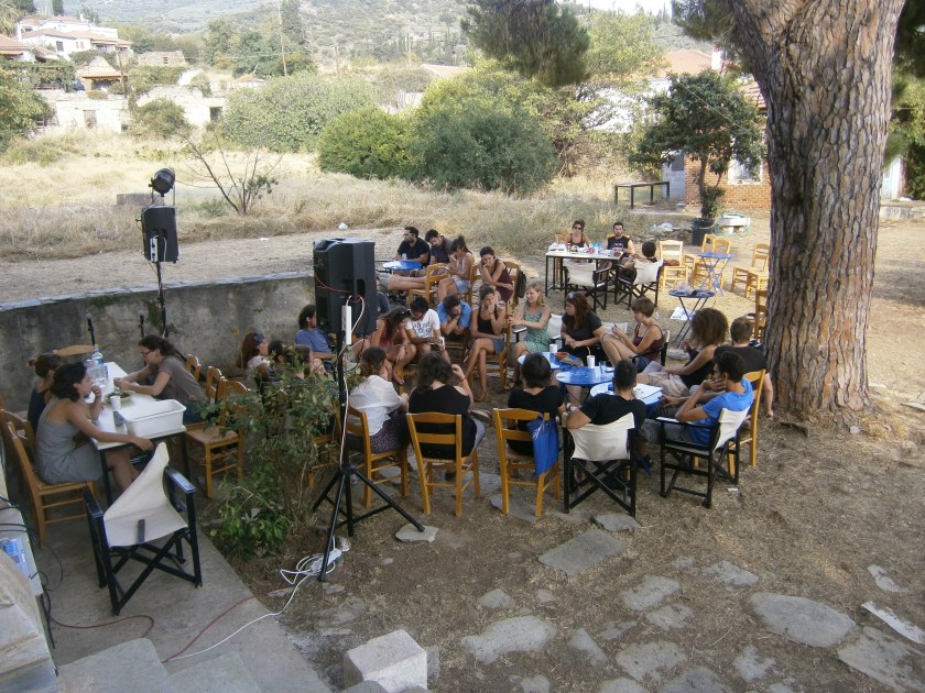 Συντονιστικό των σχημάτων πριν την εκδήλωση για τα προγράμματα σπουδών.