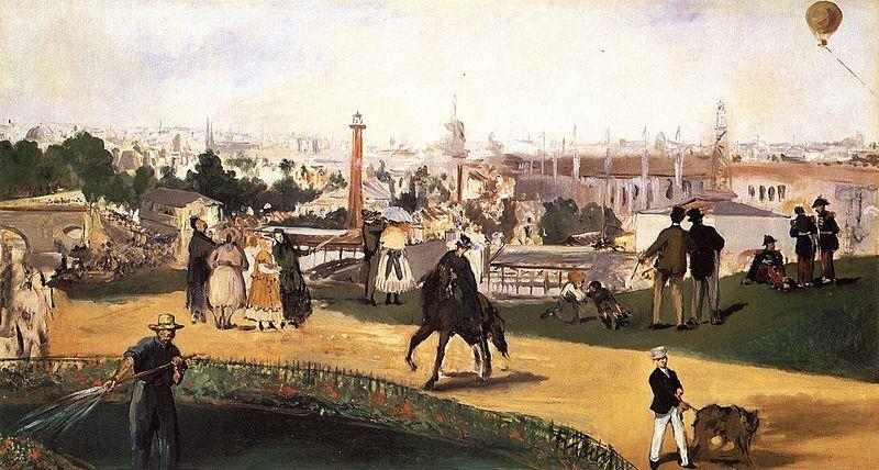 18. Édouard Manet, Vue de l'exposition de 1867, 1867, Nasjonalgalleriet - Oslo.