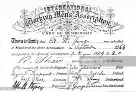 Κάρτα μέλους της Α Διεθνούς