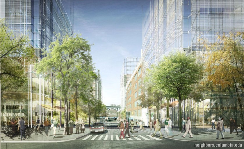 Εικόνα 6: Προοπτικό σχέδιο πρότασης για την επέκταση του πανεπιστημίου Columbia.