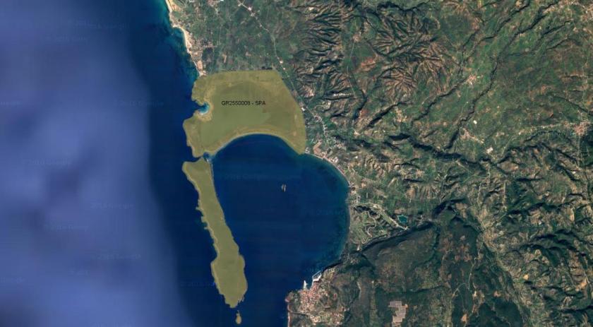 Εικόνα 3: τμήματα της περιοχής μελέτης που είναι ενταγμένα στο πρόγραμμα «NATURA 2000» (http://www.oikoskopio.gr/)